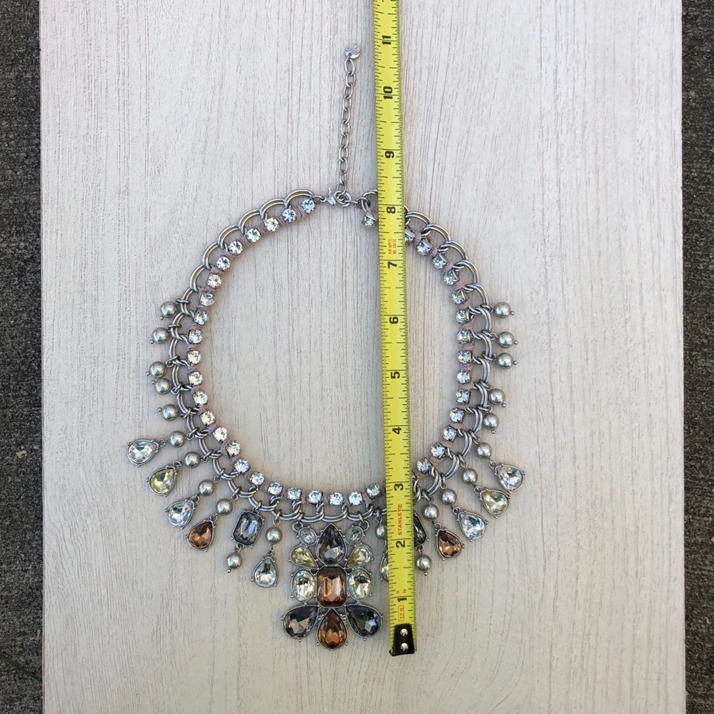 LOFT Neutral Rhinestone Necklace - Picture 13 of 14